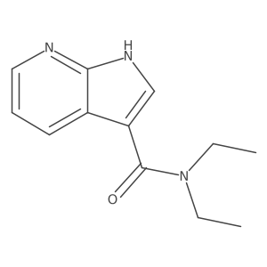 N,N-diethyl-1H-pyrrolo[2,3-b]pyridine-3-carboxamide Structure