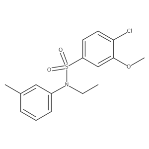4-chloro-N-ethyl-3-methoxy-N-(3-methylphenyl)benzenesulfonamide Structure