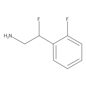 2-Fluoro-2-(2-fluorophenyl)ethan-1-amine结构式
