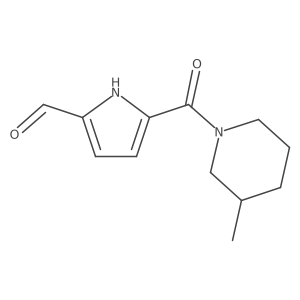5-(3-Methylpiperidine-1-carbonyl)-1H-pyrrole-2-carbaldehyde Structure