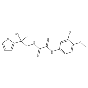 N1-(3-chloro-4-methoxyphenyl)-N2-(2-(furan-2-yl)-2-hydroxypropyl)oxalamide Structure