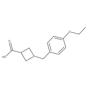 1-[(4-Ethoxyphenyl)methyl]azetidine-3-carboxylic acid结构式
