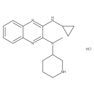 (S)-N2-cyclopropyl-N3-methyl-N3-(piperidin-3-yl)quinoxaline-2,3-diamine hydrochloride Structure