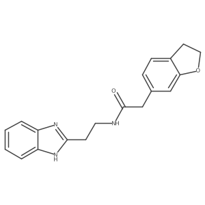 N-[2-(1H-1,3-benzimidazol-2-yl)ethyl]-2-(2,3-dihydro-1-benzofuran-6-yl)acetamide Structure