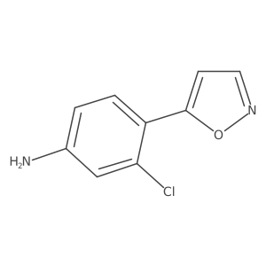 3-Chloro-4-(1,2-oxazol-5-yl)aniline Structure