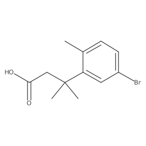 3-(5-Bromo-2-methylphenyl)-3-methylbutanoic acid Structure
