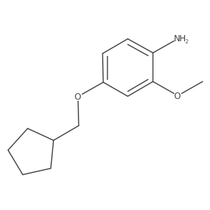 4-(Cyclopentylmethoxy)-2-methoxyaniline Structure
