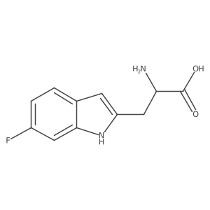 2-Amino-3-(6-fluoro-1H-indol-2-yl)propanoic acid Structure
