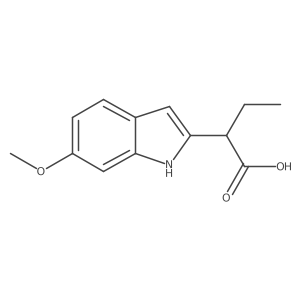 2-(6-methoxy-1H-indol-2-yl)butanoic acid Structure