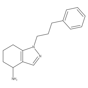 1H-Indazol-4-amine, 4,5,6,7-tetrahydro-1-(3-phenylpropyl)- Structure
