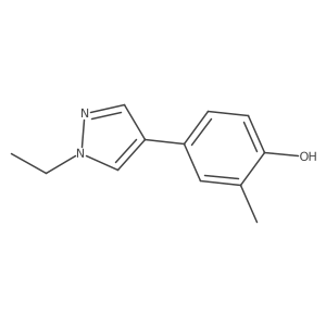 4-(1-Ethyl-1H-pyrazol-4-yl)-2-methylphenol Structure