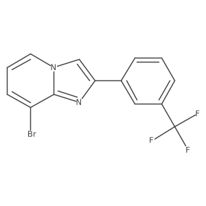 8-Bromo-2-[3-(trifluoromethyl)phenyl]imidazo[1,2-a]pyridine Structure
