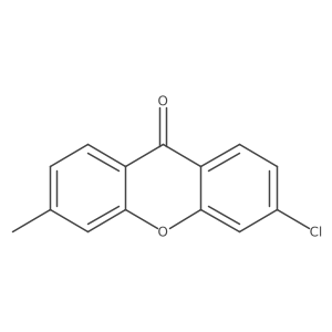 3-chloro-6-methyl-9H-xanthen-9-one结构式