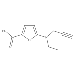 5-[Ethyl(prop-2-yn-1-yl)amino]furan-2-carboxylic acid结构式