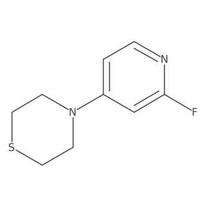 4-(2-Fluoropyridin-4-yl)thiomorpholine结构式