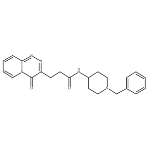 N-(1-benzyl-4-piperidyl)-3-(4-oxo-4H-pyrido[2,1-c][1,2,4]triazin-3-yl)propanamide Structure