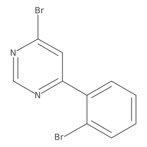 4-Bromo-6-(2-bromophenyl)pyrimidine结构式