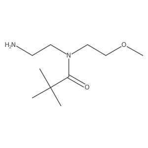N-(2-aminoethyl)-N-(2-methoxyethyl)-2,2-dimethylpropanamide结构式