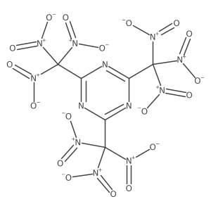 2,4,6-Tris(trinitromethyl)-1,3,5-triazine Structure