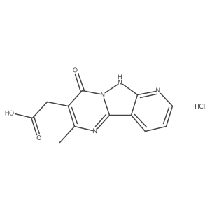 2-(2-Methyl-4-oxo-1,4-dihydropyrido[2',3':3,4]pyrazolo[1,5-a]pyrimidin-3-yl)acetic acid hydrochloride结构式