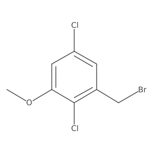 2,5-Dichloro-3-methoxyphenylmethyl bromide Structure