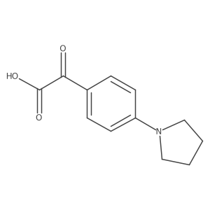 2-Oxo-2-[4-(pyrrolidin-1-yl)phenyl]acetic acid结构式