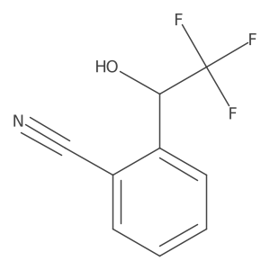 2-(2,2,2-Trifluoro-1-hydroxyethyl)benzonitrile Structure