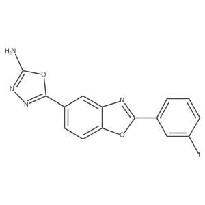 5-(2-(3-Iodophenyl)benzo[d]oxazol-5-yl)-1,3,4-oxadiazol-2-amine Structure