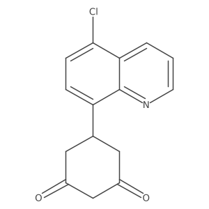 5-(5-Chloroquinolin-8-yl)cyclohexane-1,3-dione Structure