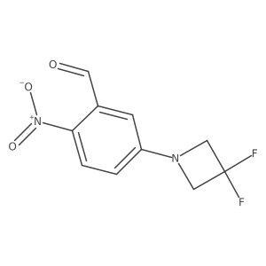 5-(3,3-Difluoroazetidin-1-yl)-2-nitrobenzaldehyde结构式