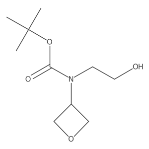 tert-butyl N-(2-hydroxyethyl)-N-(oxetan-3-yl)carbamate结构式