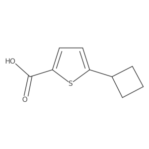 5-Cyclobutylthiophene-2-carboxylic acid Structure