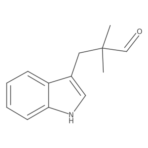 3-(1H-indol-3-yl)-2,2-dimethylpropanal Structure