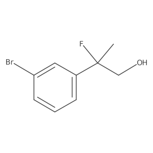 2-(3-Bromophenyl)-2-fluoropropan-1-ol Structure
