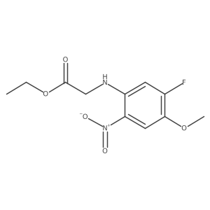 Ethyl 2-((5-fluoro-4-methoxy-2-nitrophenyl)amino)acetate Structure
