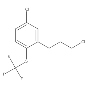 1-Chloro-3-(3-chloropropyl)-4-(trifluoromethylthio)benzene结构式