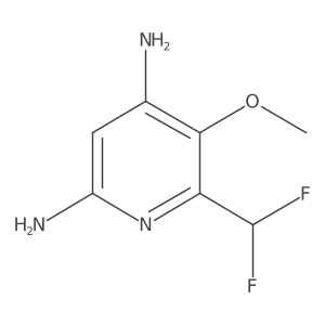 6-(Difluoromethyl)-5-methoxypyridine-2,4-diamine Structure