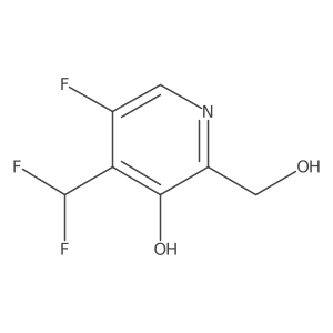 4-(Difluoromethyl)-5-fluoro-2-(hydroxymethyl)pyridin-3-ol Structure