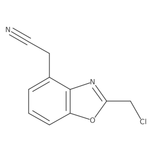 2-(Chloromethyl)benzo[d]oxazole-4-acetonitrile Structure