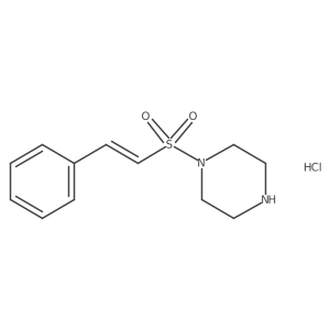 1-(2-Phenylethenesulfonyl)piperazine hydrochloride结构式