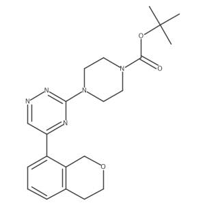 1,1-Dimethylethyl 4-[5-(3,4-dihydro-1H-2-benzopyran-8-yl)-1,2,4-triazin-3-yl]-1-piperazinecarboxylate Structure