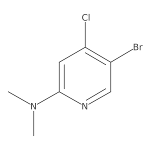 5-Bromo-4-chloro-N,N-dimethylpyridin-2-amine Structure