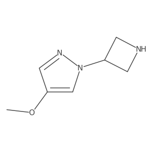 1-(Azetidin-3-yl)-4-methoxy-1H-pyrazole结构式