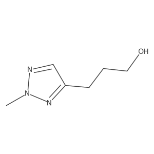 3-(2-methyl-2H-1,2,3-triazol-4-yl)propan-1-ol结构式