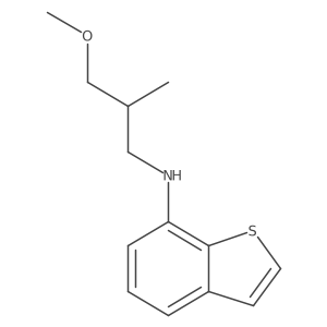 N-(3-methoxy-2-methylpropyl)-1-benzothiophen-7-amine结构式