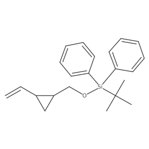 tert-Butyldiphenyl(((1S-cis)-2-vinylcyclopropyl)methoxy)silane结构式