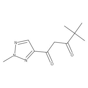 4,4-dimethyl-1-(2-methyl-2H-1,2,3-triazol-4-yl)pentane-1,3-dione Structure