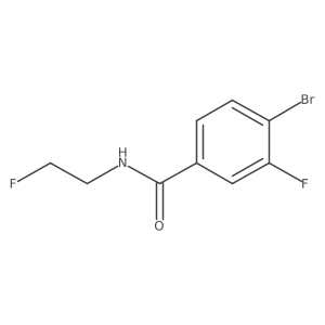 4-Bromo-3-fluoro-N-(2-fluoro-ethyl)-benzamide结构式