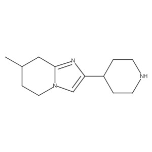 4-{7-methyl-5H,6H,7H,8H-imidazo[1,2-a]pyridin-2-yl}piperidine Structure