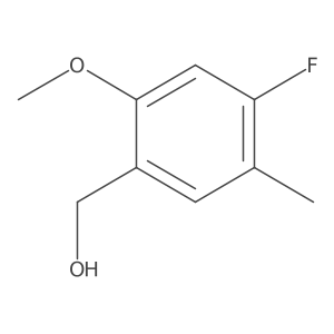 (4-Fluoro-2-methoxy-5-methylphenyl)methanol Structure